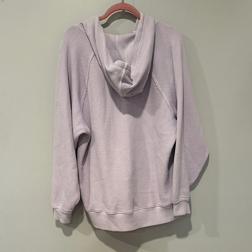 Aerie Lavender Zip-Up Hoodie - Picture 4 of 4